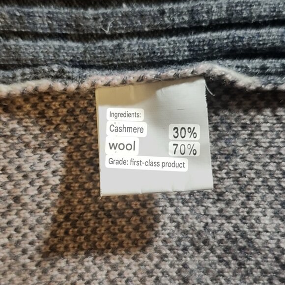 Gess Women's Sleeveless Wool & Cashmere Vest with Zip, Size M - Picture 6 of 10